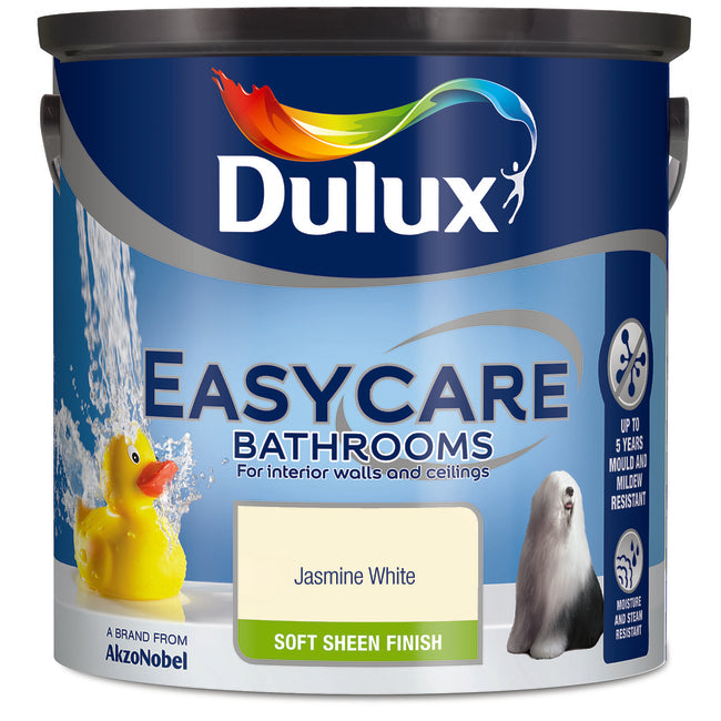 Dulux Easycare Bathrooms Jasmine White 2.5L
