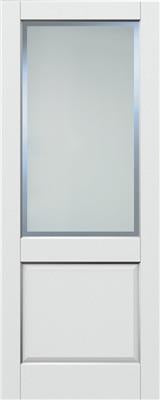 Indoors Auburn White Primed Etch Glazed Clear Border 78X30