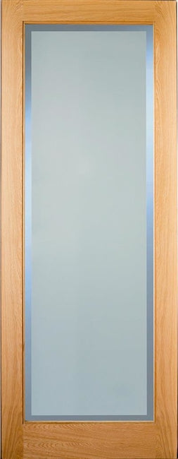 Indoors Rushmore Oak Etchglass Clear Border P/Fin 78X30