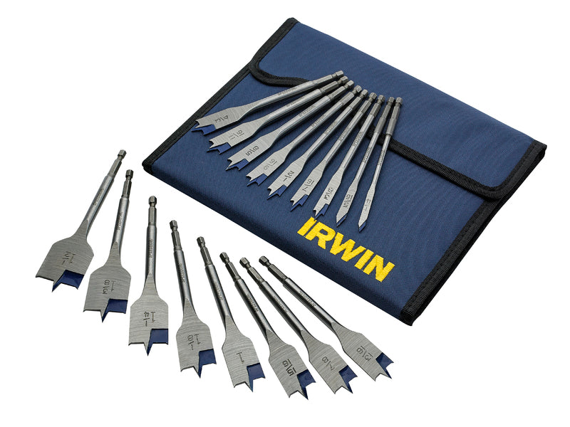 Irwin 17 Piece Blue Groove Flat Bit Set