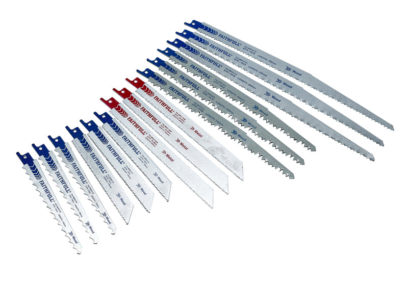 Faithfull 15 Piece Sabre Saw Blade Set
