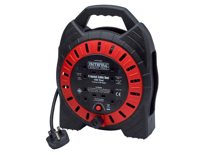 Faithfull 10m Cable Reel