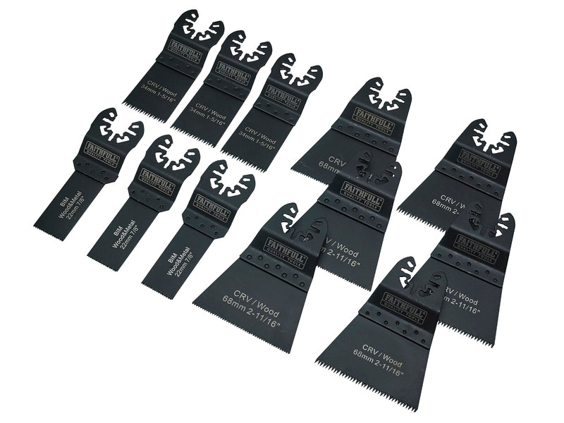 Faithfull 12 Piece Multi-Tool Blade Set