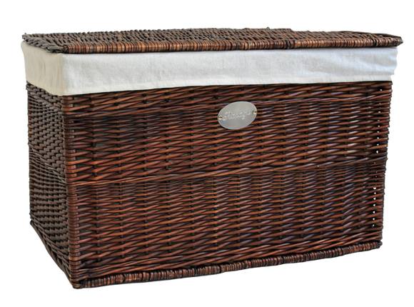 Honey Wicker Trunk  W/Lid&Lining
