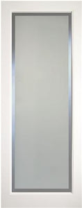 Indoors Kenmore White Primed Etch Glass Clear Border 80X34