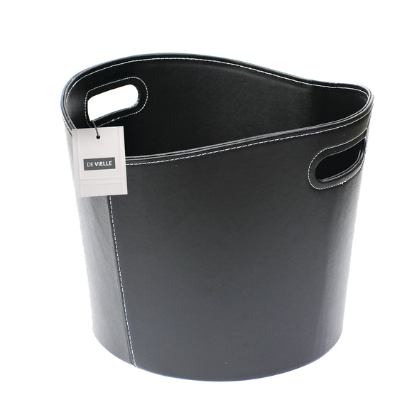 Devielle Faux Leather Log Basket