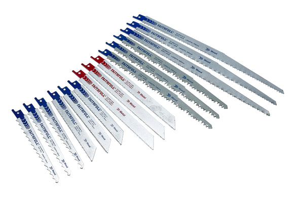 Faithfull 15 Piece Sabre Saw Blade Set