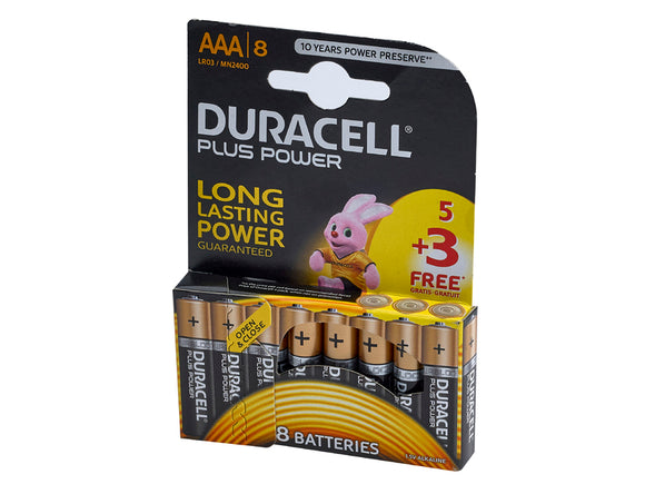 Duracell 5 + 3 AAA Battery Pack