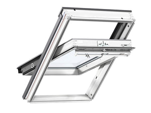 Velux White Painted Centre Pivot Roof Window - 114X118Cm