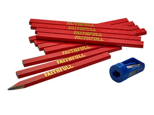 Faithful 12 Medium Carpenter&#039;s Pencils