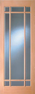 Indoors Merville Oak Bevel Glazed Door Pre-Fin 78X30