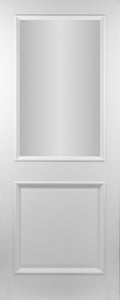 Seadec White Primed Albany  2Panel Frosted Door