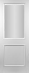 Seadec White Primed Albany  2Panel Frosted Door