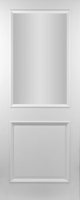 Seadec White Primed Albany  2Panel Frosted Door