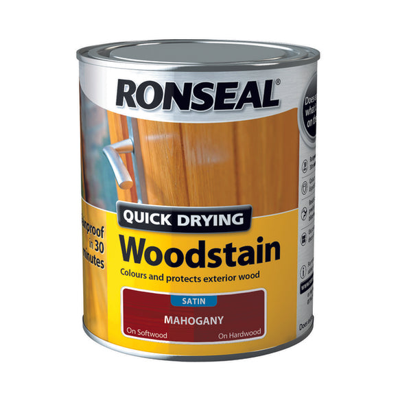 Quick Drying Woodstain 750ml Mahogany