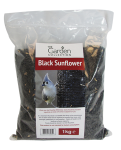1kg Black Sunflower Seed Bag