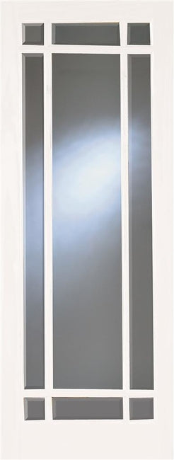 Indoors Primed Gibson 9 Lite Bevel Glazed Door 80X32