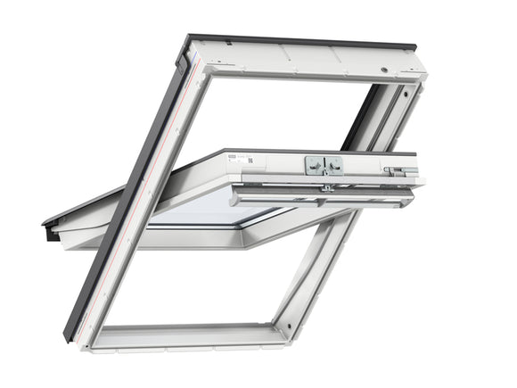 Velux White Pu Centre Pivot Roof Window - 55X98Cm